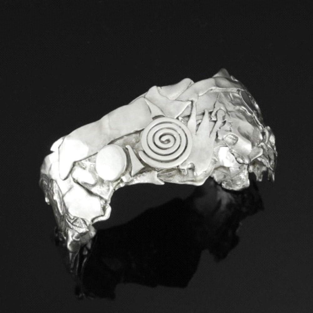 Kathy Whitman ELK WOMAN Reticulated Cuff Bracelet